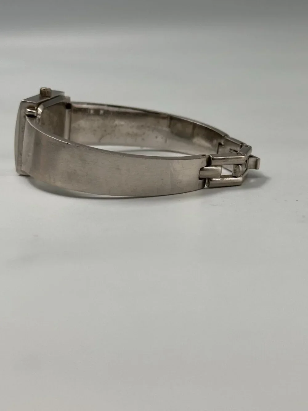 Harley-Davidson Women Watch Silver Tone 19MM Square Dial New Battery 6.5